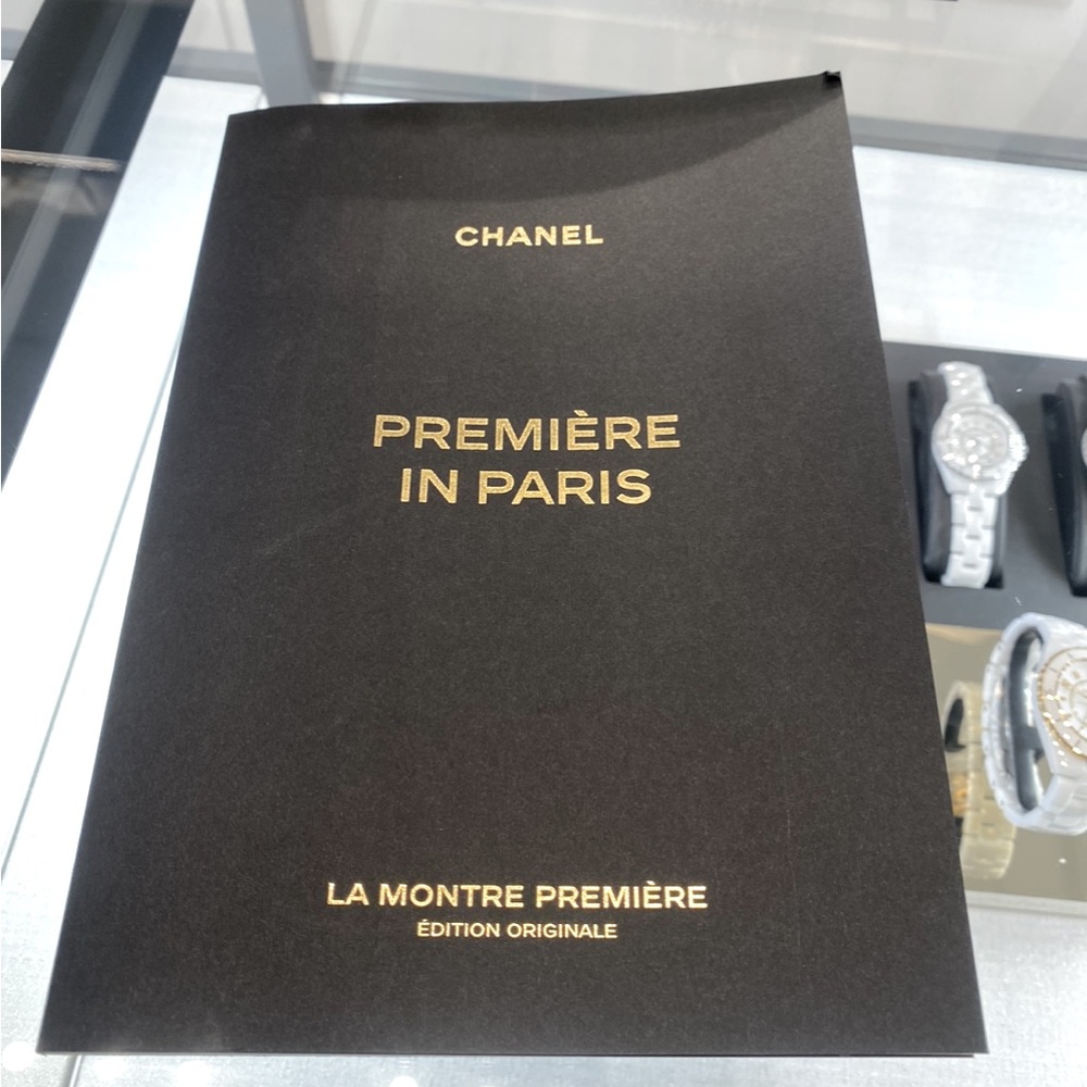Chanel Black Watch Book Luxurious Minimalism